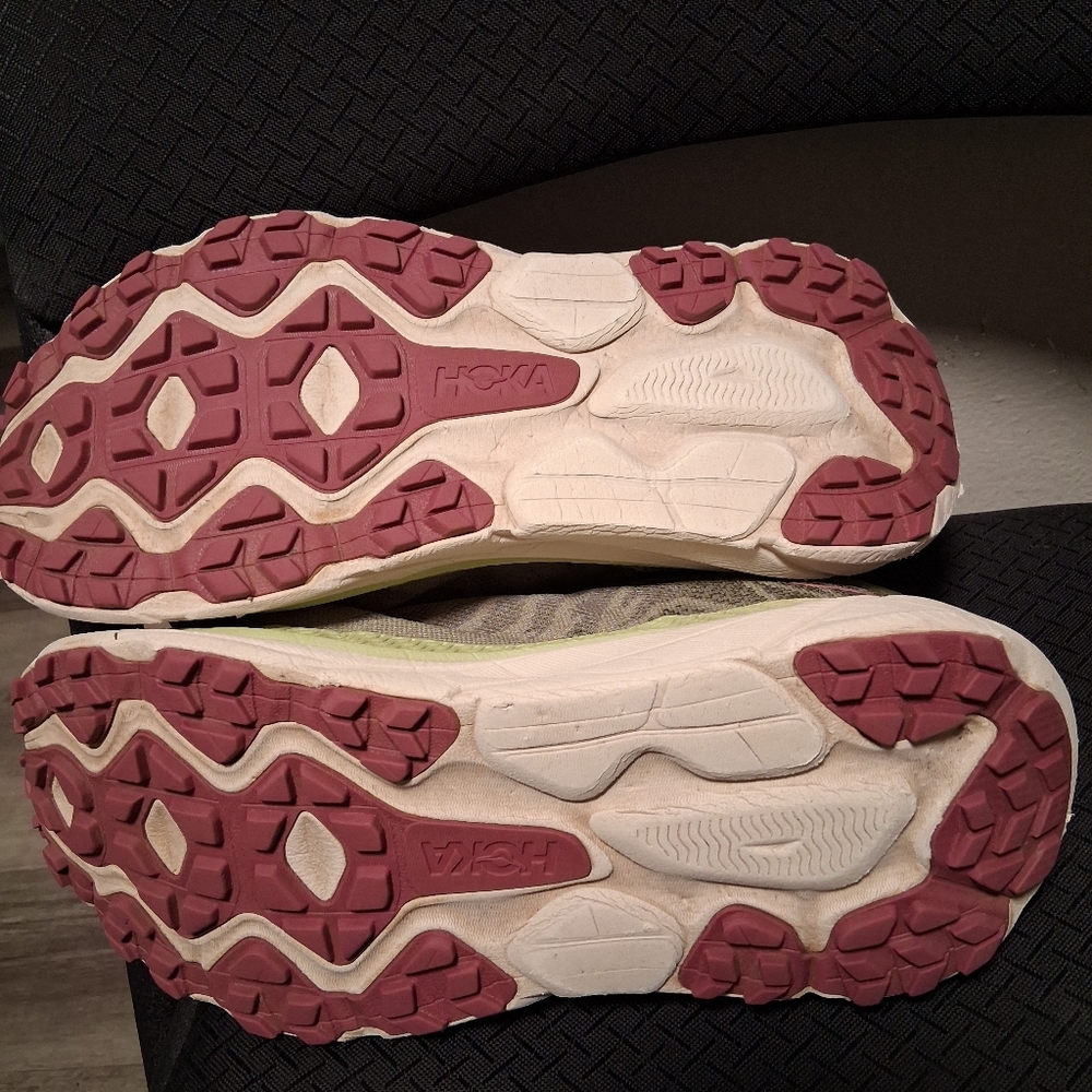 Hoka Women's Sneakers - Olive and Pink - Picture 5 of 6
